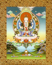 Tibetan Thangkas Bodhisattva
