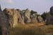 Series of giant megalithic stones at Carnac