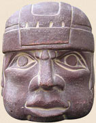 Olmec Head Carving